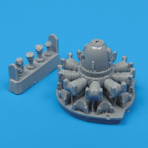 Additions (3D resin printing) 1/72 Republic P-47D Thunderbolt engine (designed to be used with Tamiya kits) 