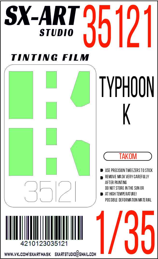 Tinting film 1/35 Typhoon-K (Takom)