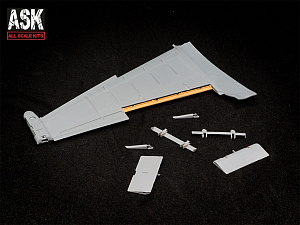 Additions (3D resin printing) 1/48 A set of flaps for the Su-25 aircraft (for the Zvezda model art.4807) (ASK)