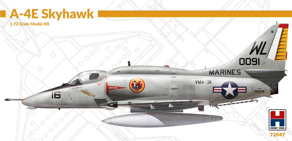 Model kit 1/72 Douglas A-4E Skyhawk  (Hobby 2000)