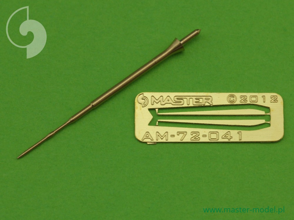 Aircraft detailing sets (brass) 1/72 Mikoyan MiG-23MLD (Flogger K) - Pitot Tube (designed to be used with R.V.Aircraft kits) 