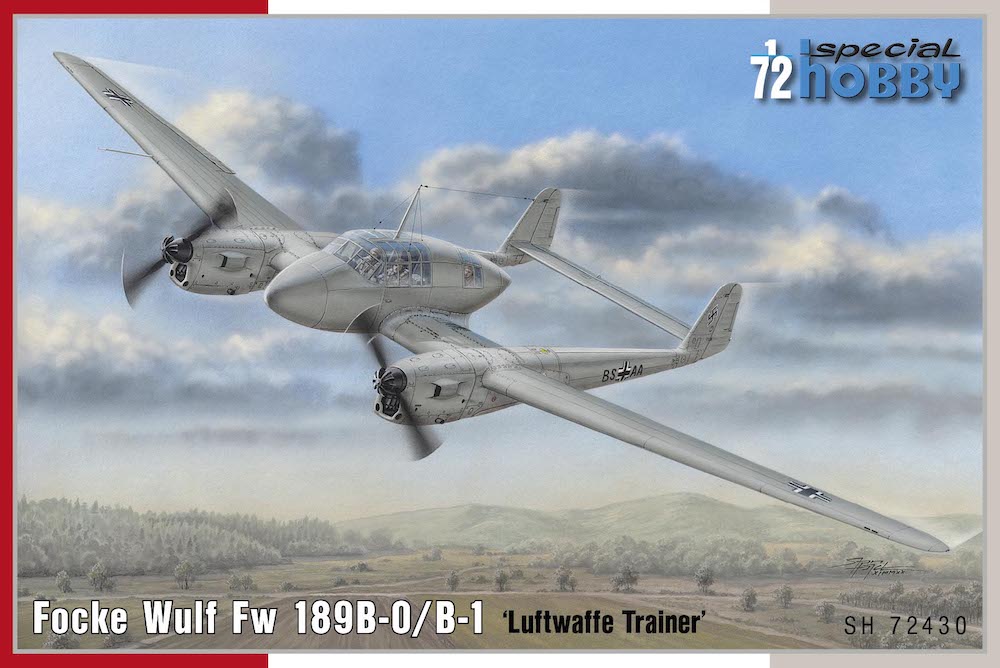 Model kit 1/72 Focke Wulf Fw 189B-0/B-1 'Luftwaffe Trainer' (Special Hobby)