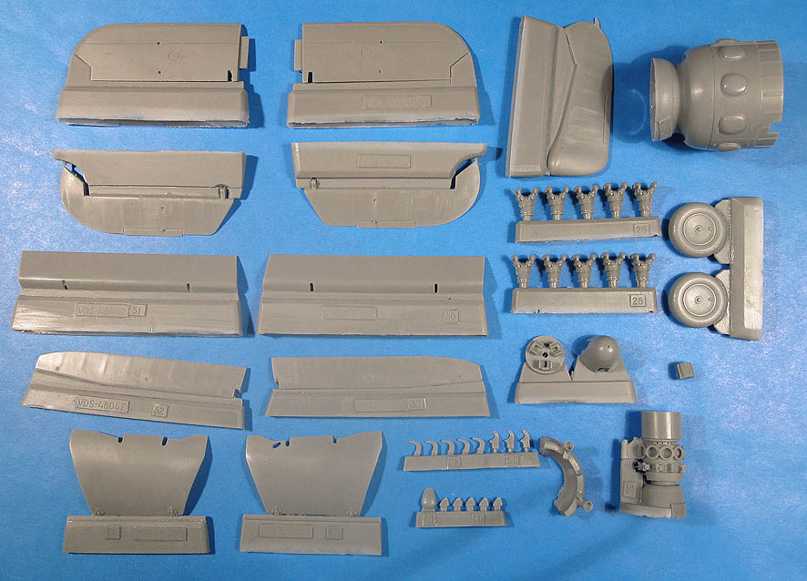 Additions (resin parts) 1/48 Henschel Hs 126 Exterior Detail Set (for ICM) (Vector) 