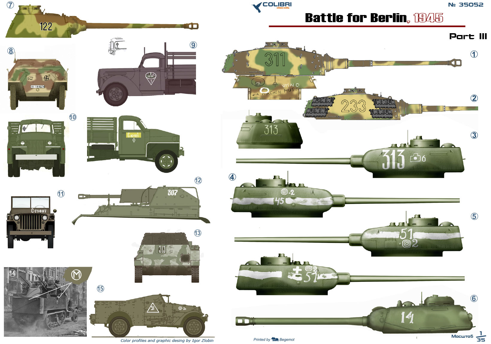 Decal 1/35 Battle for Berlin 45 - Part III (Colibri Decals)