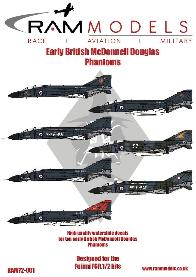 Decal 1/72 Early British McDonnell-Douglas Phantoms (Linden Hill)