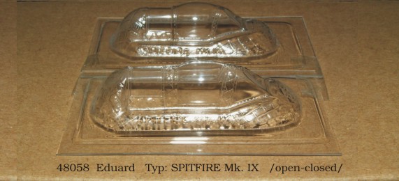 Vacu Canopy 1/48 Spitfire Mk.IX open-closed (EDU) (Rob Taurus)