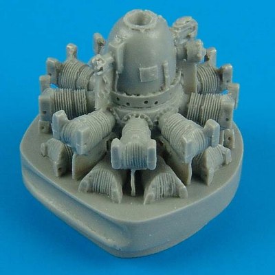 Additions (3D resin printing) 1/72 Vought F4U-5 Corsair engine (designed to be used with Revell kits) 