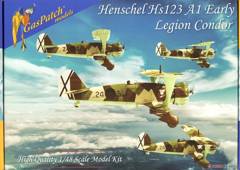 Model kit 1/48 Henschel Hs-123A-1 Spanish Civil War Condor Legion (GasPatch Models)