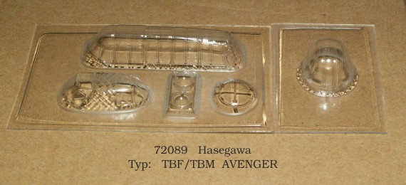 Vacu Canopy 1/72 TBF/TBM Avenger (HAS) (Rob Taurus)