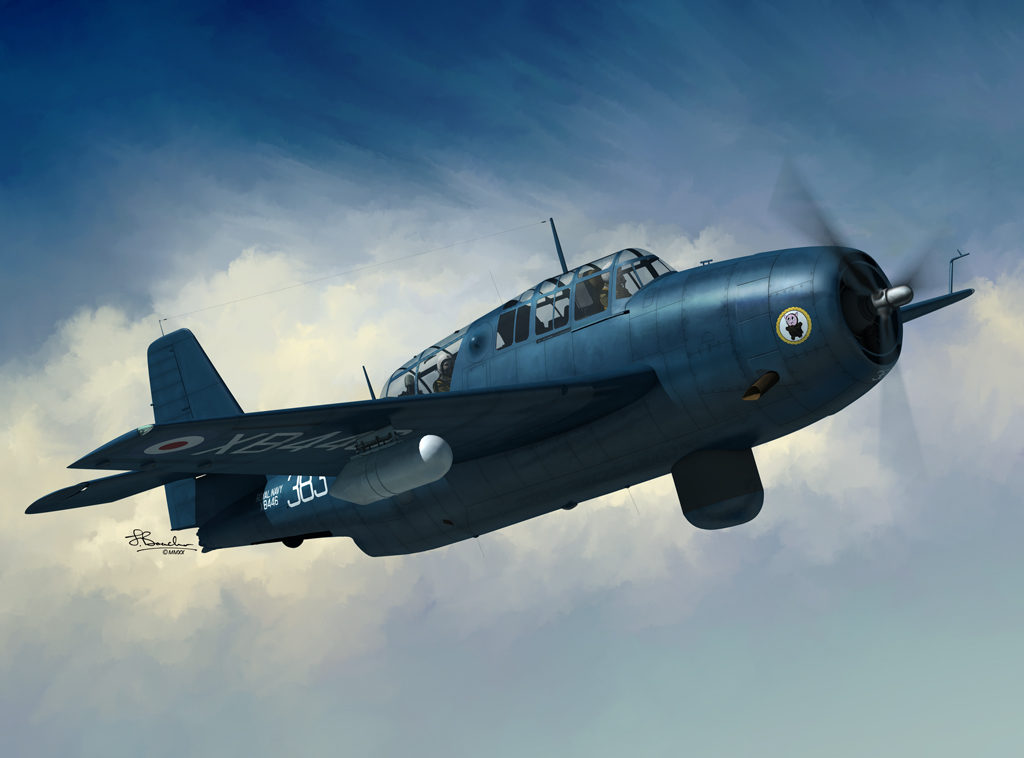 Model kit 1/72 Grumman TBM-3S Avenger AS.4 (Sword)
