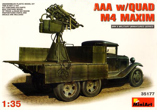Model kit 1/35 GAZ-AAA with QUAD M4 MAXIM (MiniArt)