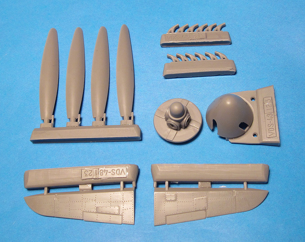 Additions (3D resin printing) 1/48 Tempest Mk. V Correction set for Eduard kit (Vector) 