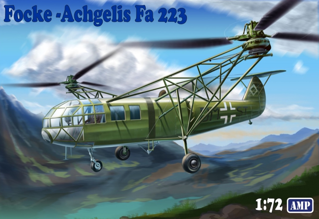 Model kit 1/72 Focke-Achgelis Fa-223 Luftwaffe (AMP) (damage box)