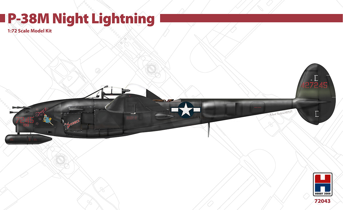 Model kit 1/72 Lockheed P-38M Night Lightning-DRAGON + CARTOGRAF + PMASK (Hobby 2000)