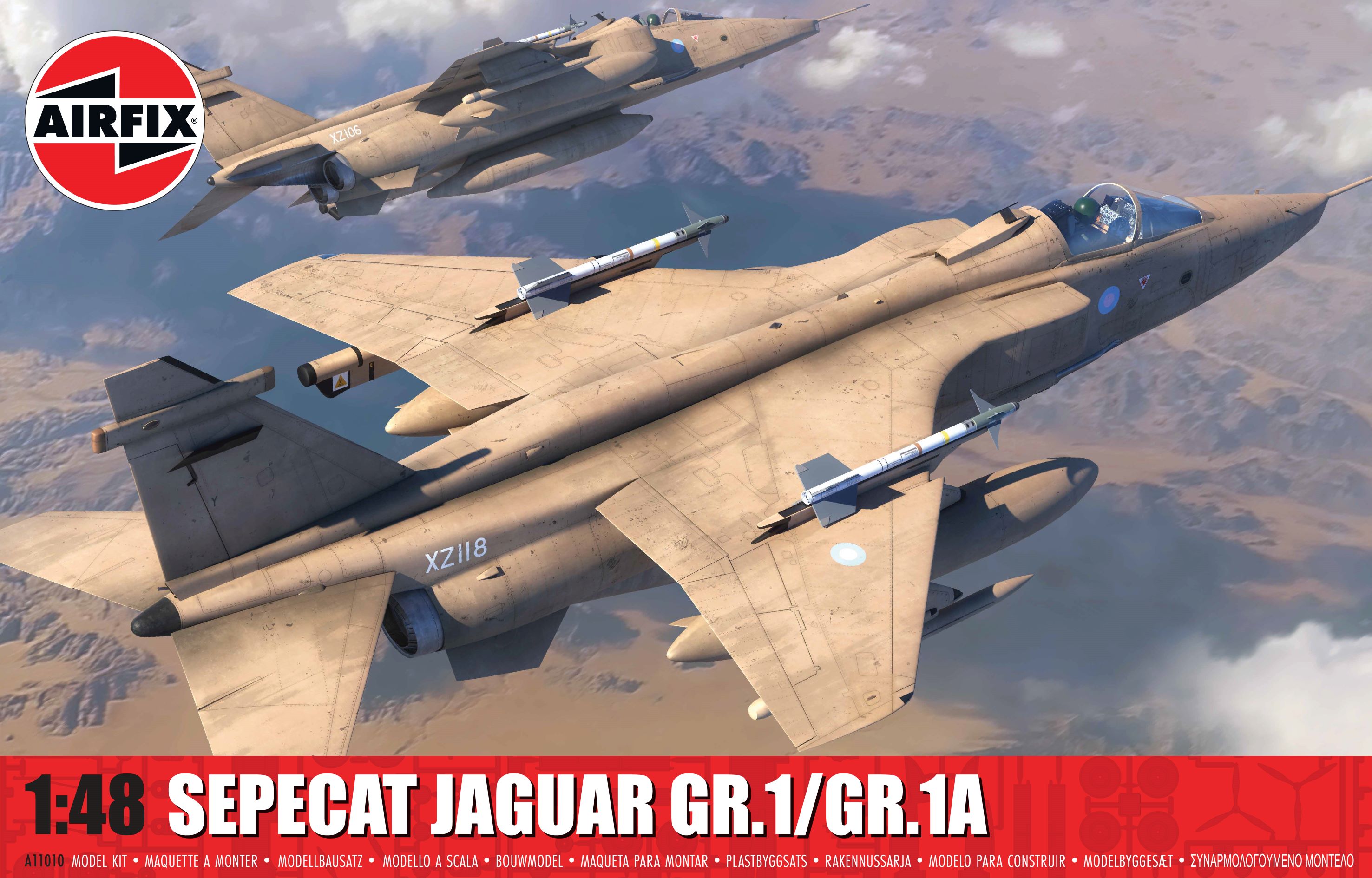Model kit 1/48 BAC/SEPECAT Jaguar GR.1/GR.1A (Airfix) (damaged box)
