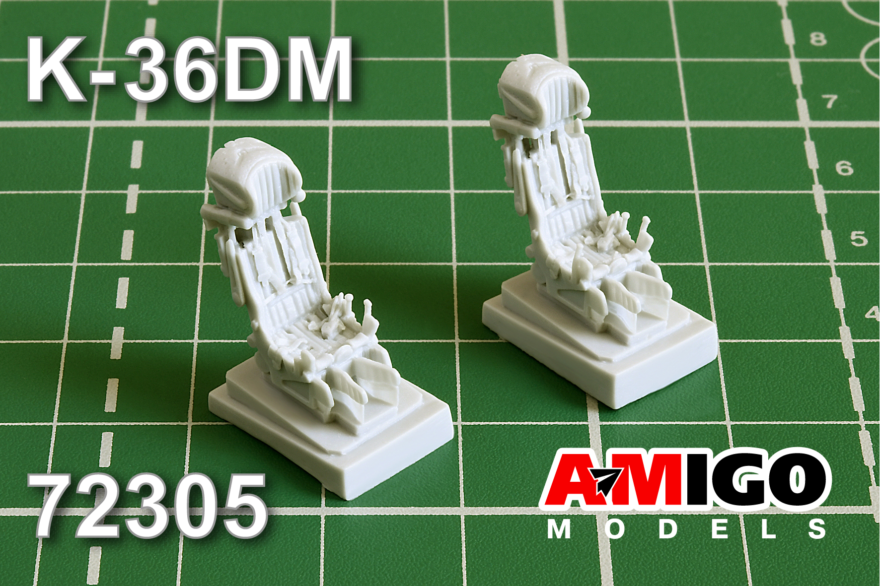 Additions (3D resin printing) 1/72 Ejection seat K-36DM (Amigo Models)
