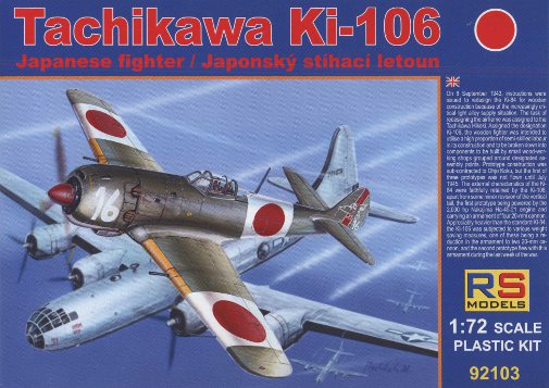Model kit 1/72 Tachikawa Ki-106 (RS Models)