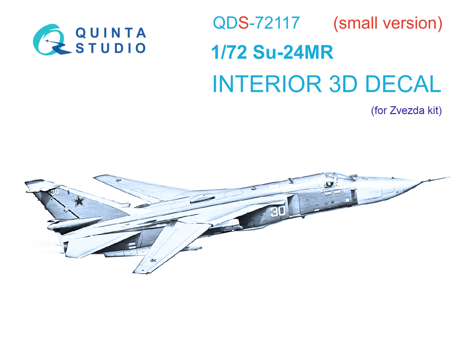 Su-24MR 3D-Printed & coloured Interior on decal paper (Zvezda) (small version)