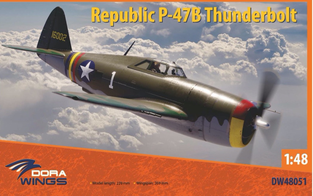Сборная модель 1/48 Republic P-47B Thunderbolt (Dora Wings)