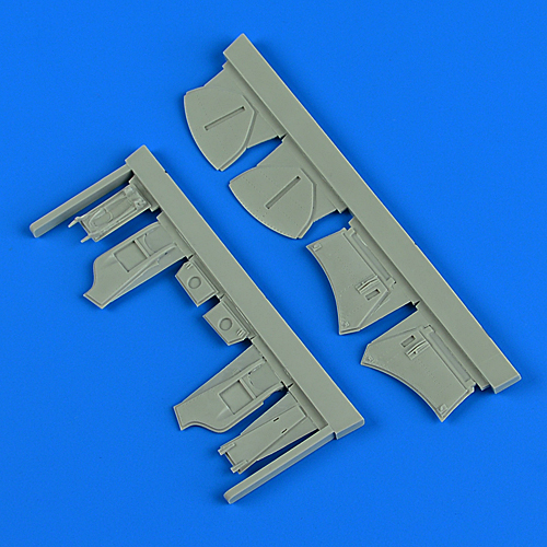 Additions (3D resin printing) 1/48      Hawker Hunter F.4/F.6 undercarriage covers (designed to be used with Airfix kits)