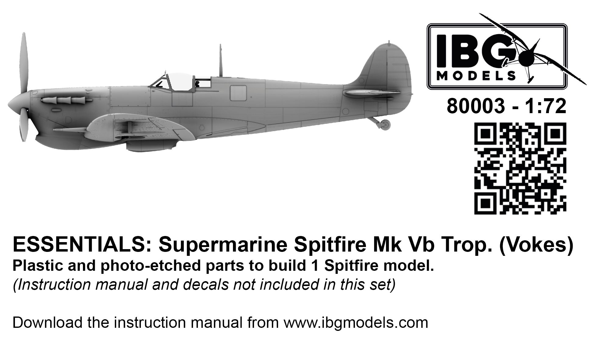 Model kit 1/72 Spitfire Mk.Vb Trop. Vokes (ESSENTIALS) (IBG Models)