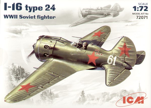 Model kit 1/72 Polikarpov I-16 type 24 with wheels (ICM)