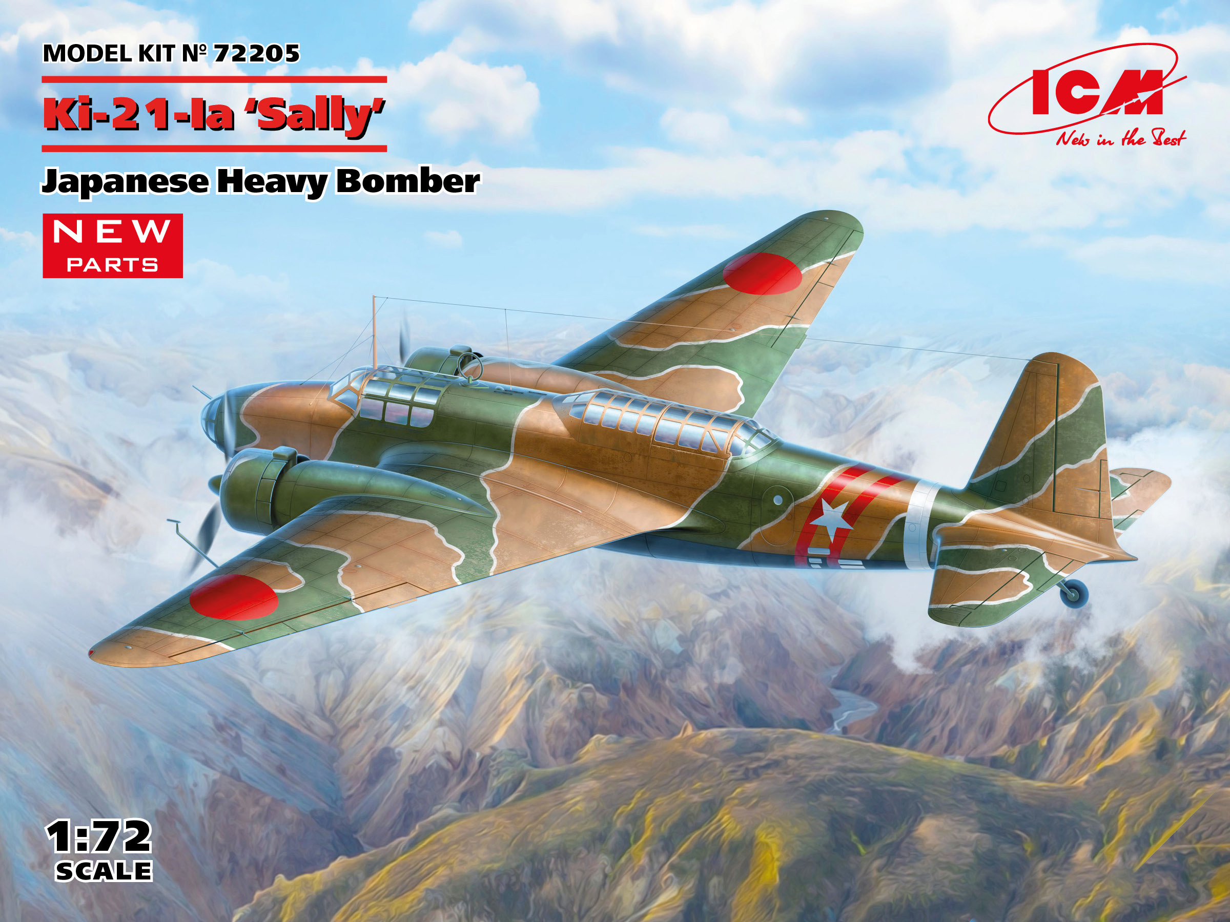 Model kit 1/72 Mitsubishi Ki-21-1a 'Sally' heavy bomber (ICM)
