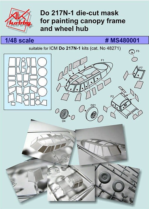 Paint Mask 1/48 Dornier Do-217N-1 (ICM) (A-Squared)