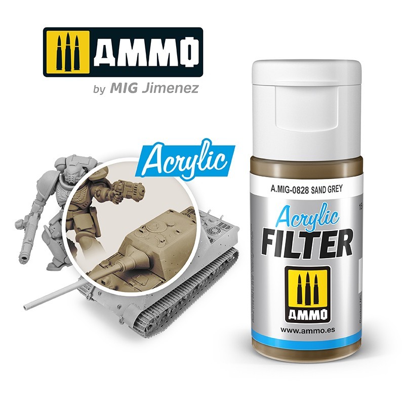 ACRYLIC FILTER Sand Grey (15mL) (Ammo Mig)