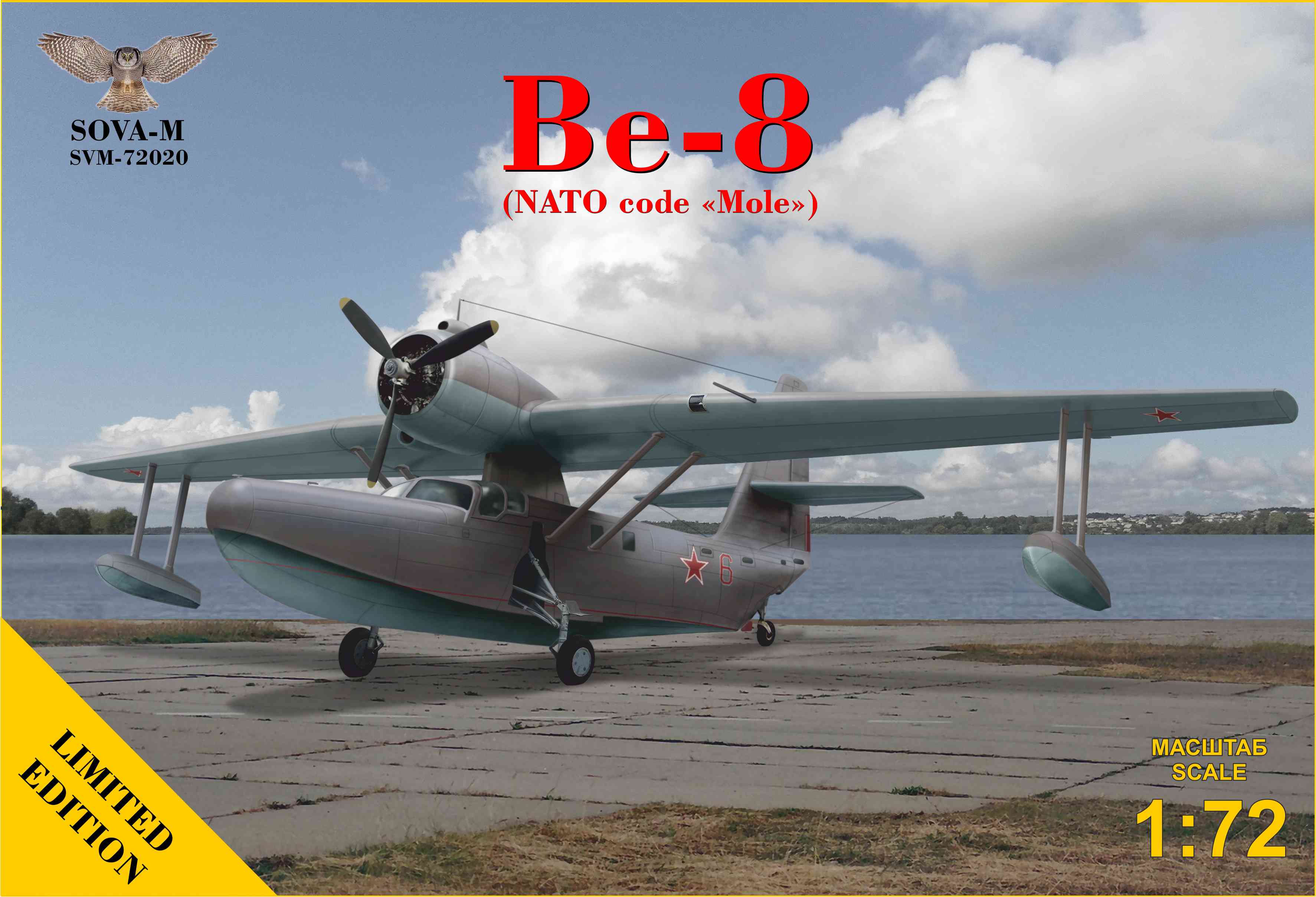 Model kit 1/72 Be-8 'Mole' Passenger amphibian aircraft (Sova-M)