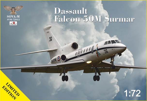 Model kit 1/72 Dassault Falcon 50M Surmar (Sova-M)