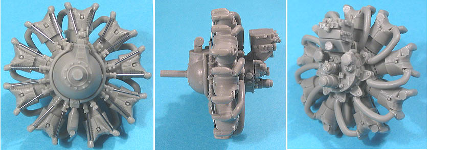 Additions (3D resin printing) 1/32 Wright R-1820-G (late) Engine (Vector)
