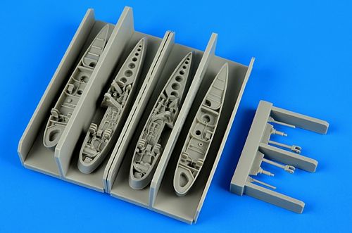 Additions (3D resin printing) 1/72 Grumman F9F-2/F9F-3/F9F-2P Panther wingfolds (designed to be used with Hobby Boss kits)