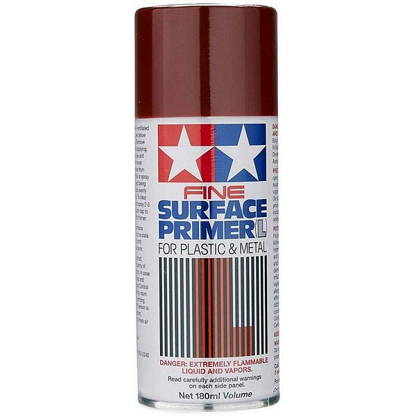 Fine surface primer L for plastic & metal oxide red (Tamiya) (180ml)