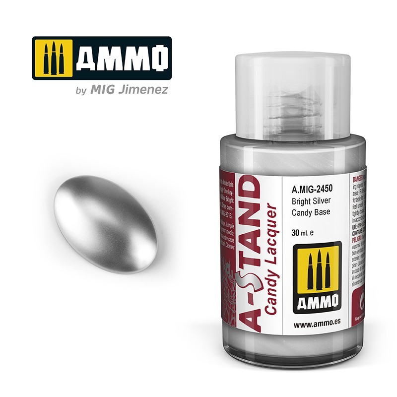 A-STAND Bright Silver Candy Base (Ammo Mig) (30ml) 