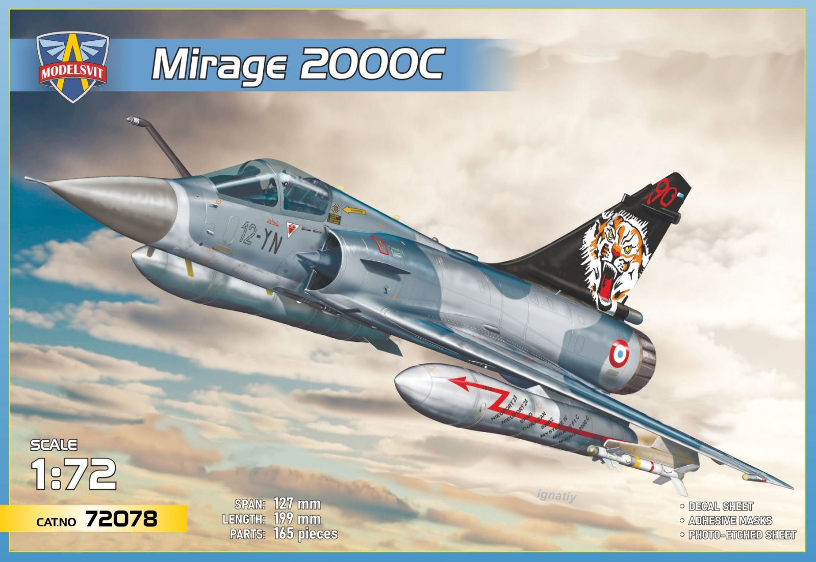 Model kit 1/72 Dassault-Mirage 2000C (Modelsvit) 