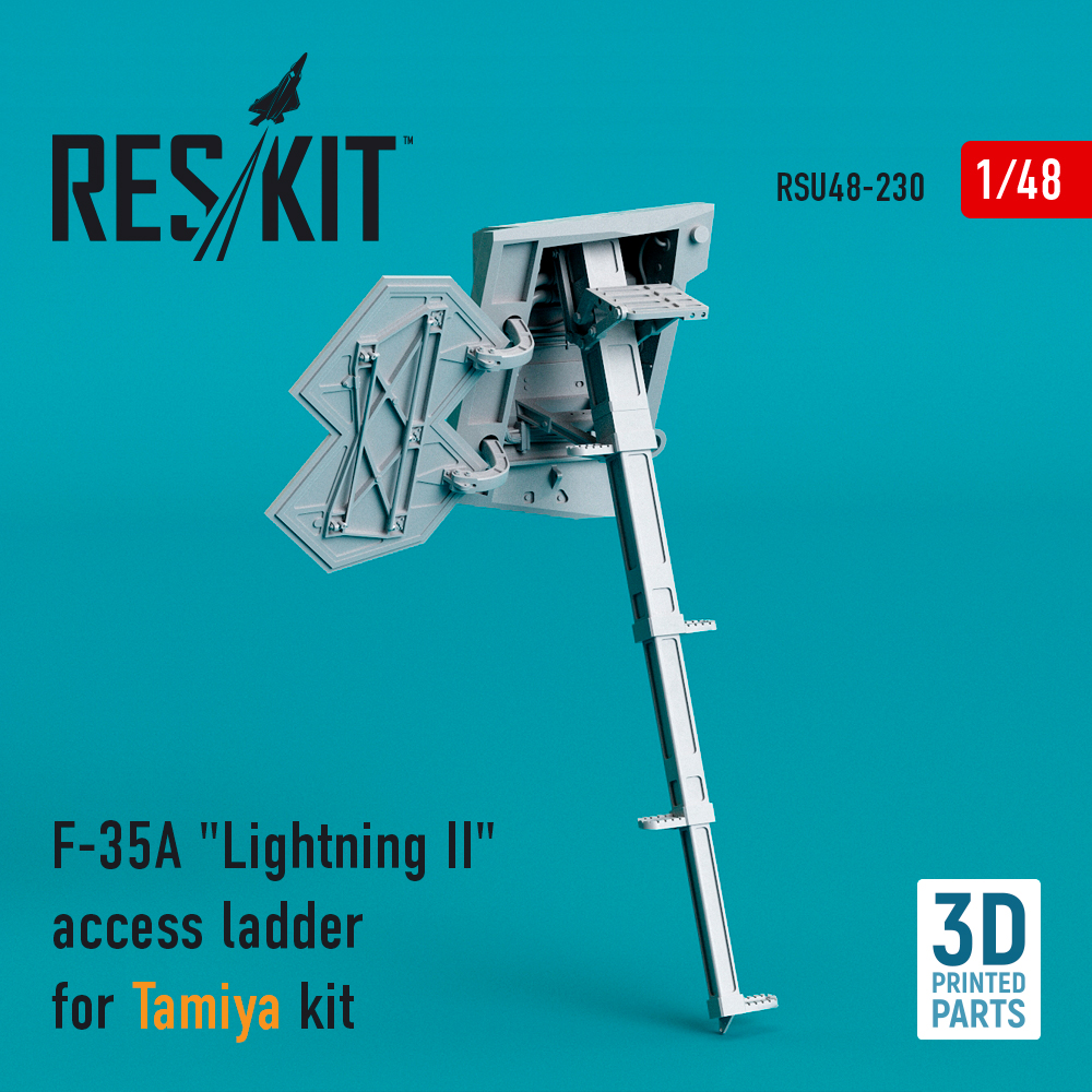Additions (3D resin printing) 1/48 Lockheed-Martin F-35A Lightning II access ladder  (ResKit)