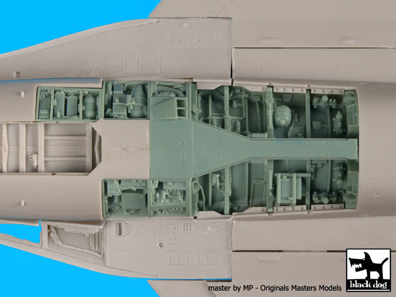 Additions (3D resin printing) 1/48      Lockheed-Martin F-16C wheel bays (designed to be used with Tamiya kits) 