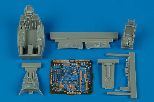 Additions (3D resin printing) 1/72 Republic F-105D Thunderchief cockpit set (designed to be used with Trumpeter kits) 