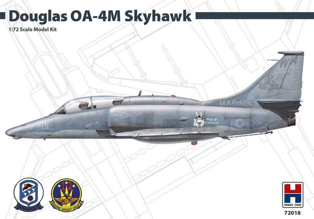 Model kit 1/72      Douglas OA-4M Skyhawk - Samurai (ex-Fujimi, Cartograf decals  (Hobby 2000) 