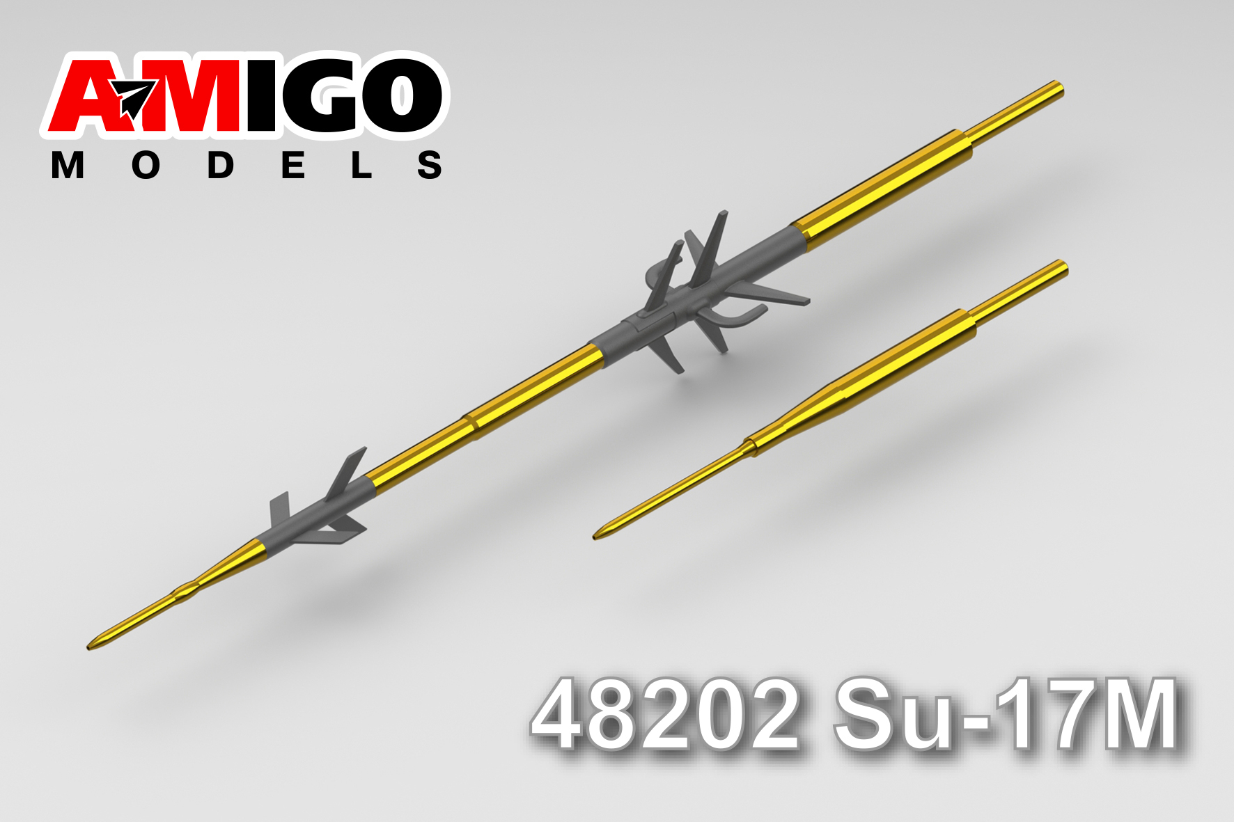 Aircraft detailing sets (brass) 1/48 Pitot tube of Su-17M family aircraft (Amigo Models)