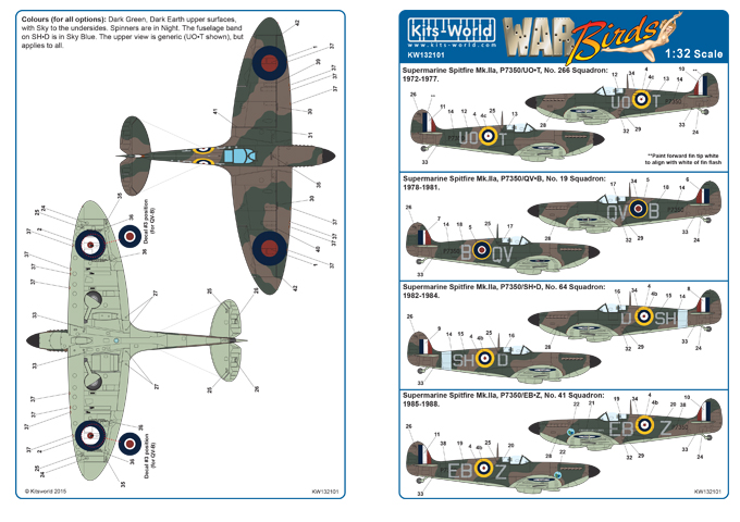 Decal 1/32 Supermarine Spitfire Mk.IIa BBMF Part One  (Kits-World)