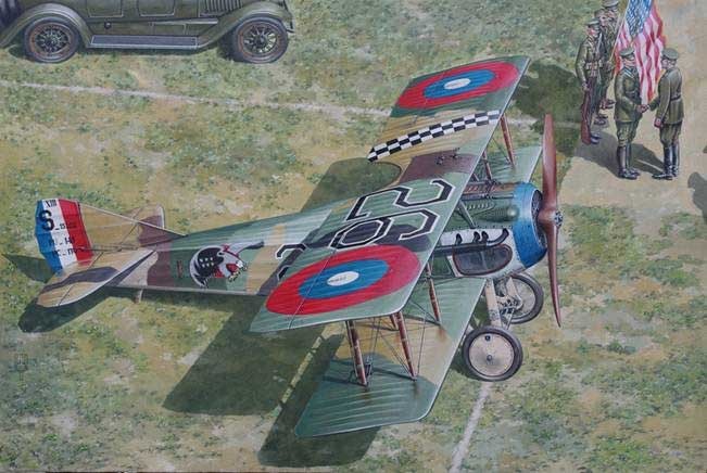 Model kit 1/32 SPAD XIIIc1 French/US WWI Fighter (Roden)