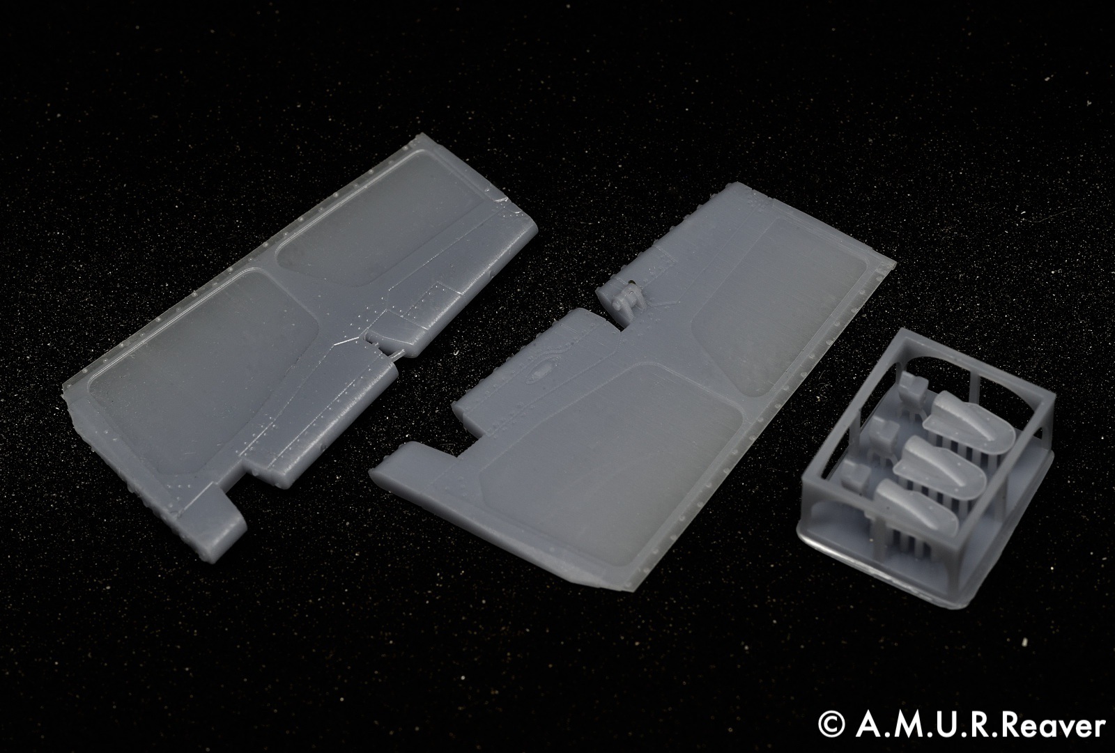 Additions (3D resin printing) 1/48 Directional Rudders for the MiG-29 9-13 (A.M.U.R.Reaver)