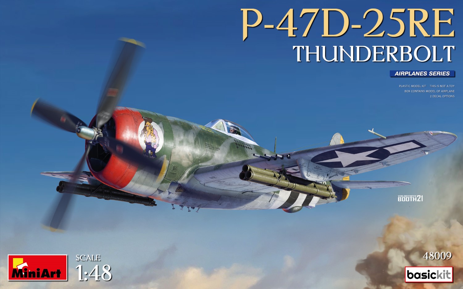 Model kit 1/48 REPUBLIC P-47D -25RE THUNDERBOLT BASIC KIT  (Mini Art)