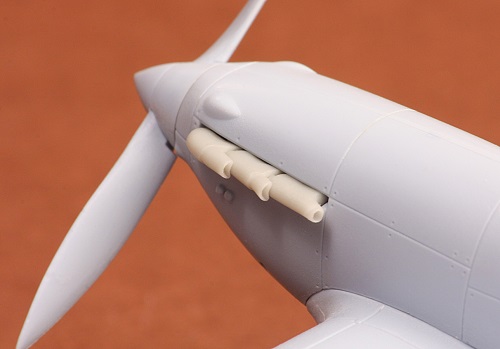 Additions (3D resin printing) 1/72 Hawker Hurricane Mk.I exhaust (round) (designed to be used with Airfix kits)