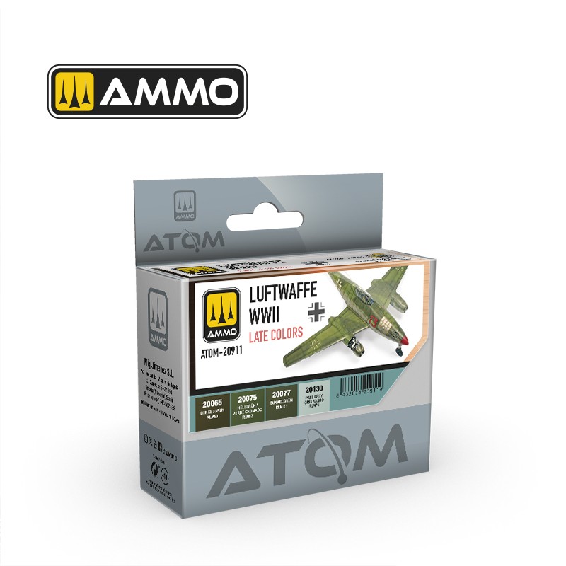 ATOM Luftwaffe WWII Late Colors 20 ml x 4 (Ammo Mig)