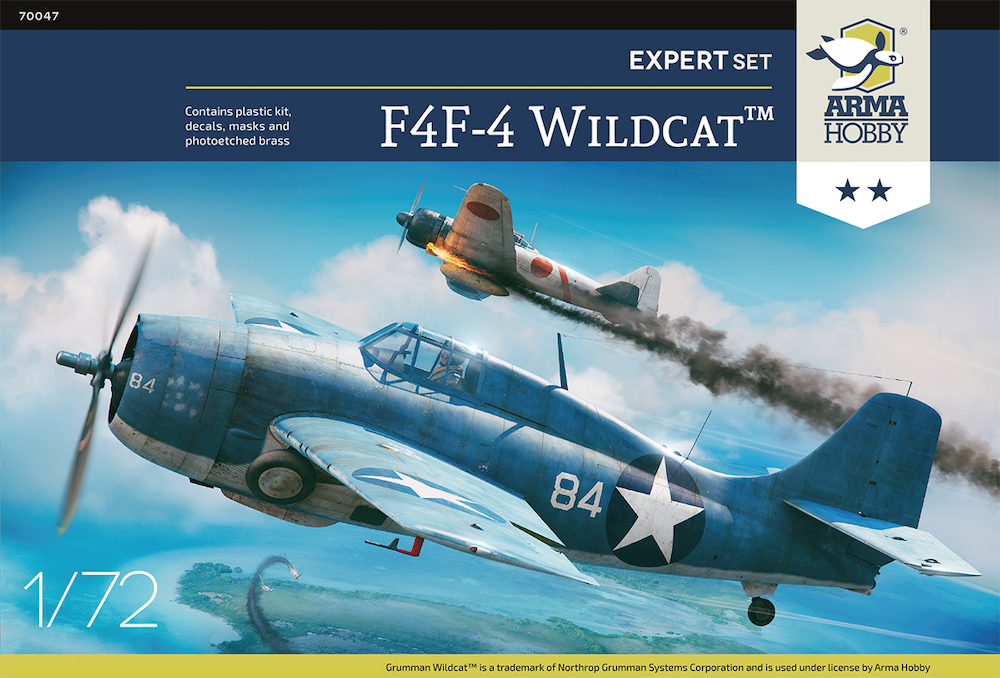 Model kit 1/72 F4F-4 Wildcat Expert Set (Arma Hobby)