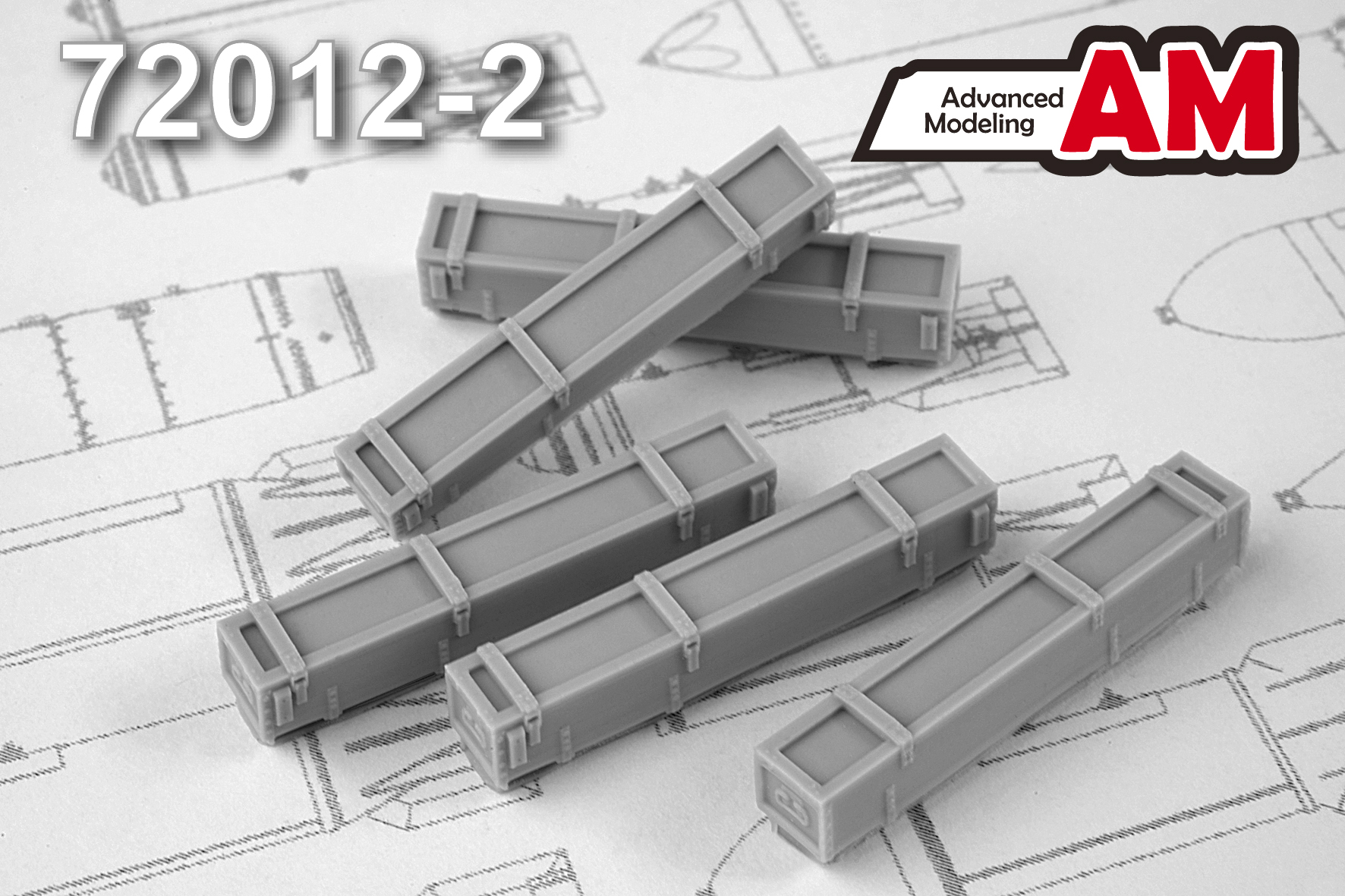 Additions (3D resin printing) 1/72 NAR C-8 container (Advanced Modeling) 