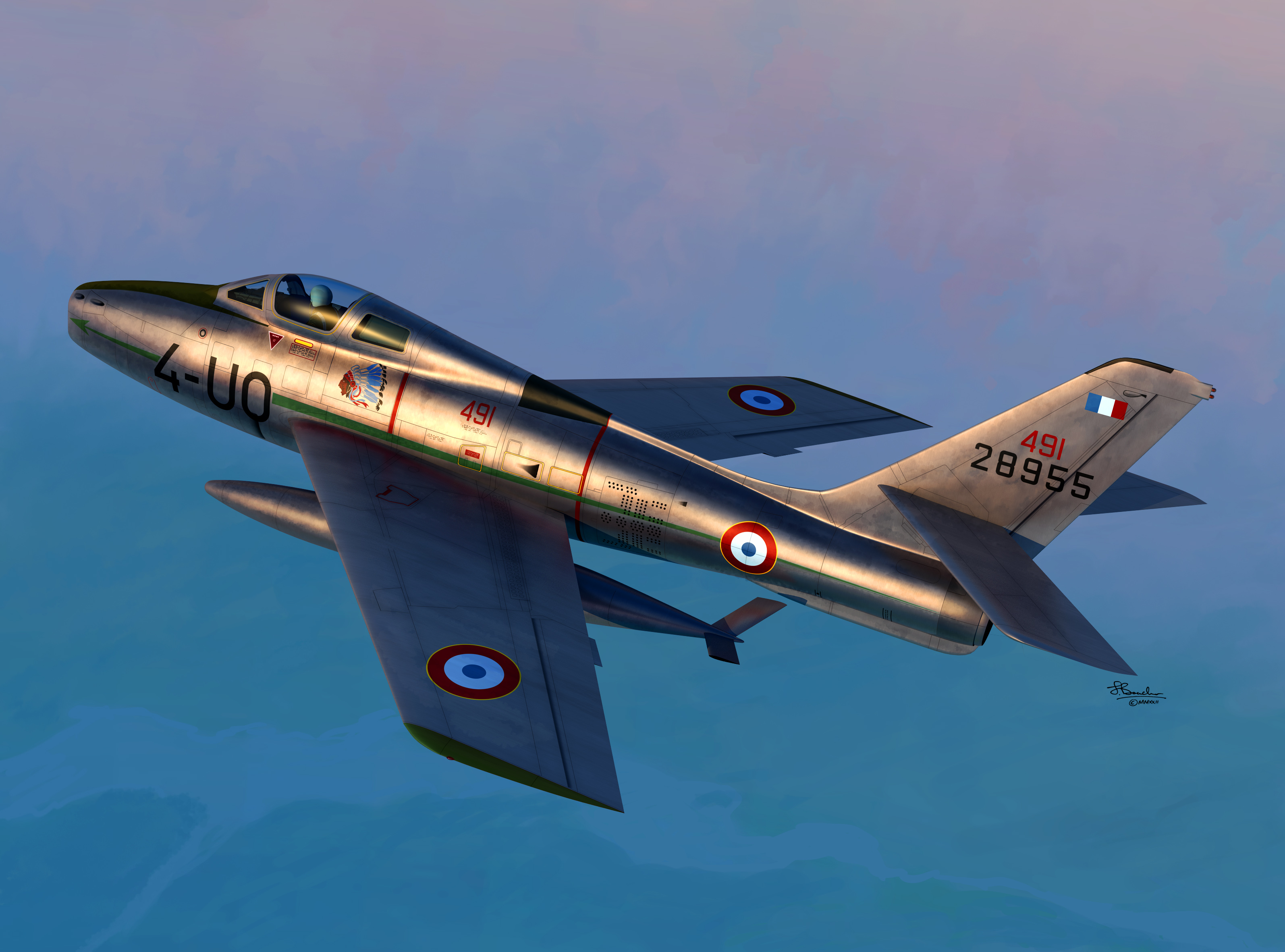 Model kit 1/72 Republic F-84F Thunderstreak (Sword)
